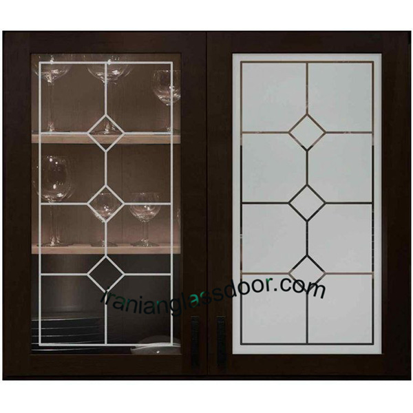 شیشه طرح دار کابینت18